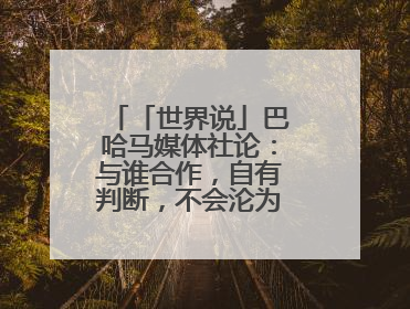 「世界说」巴哈马媒体社论：与谁合作，自有判断，不会沦为“权力游戏”