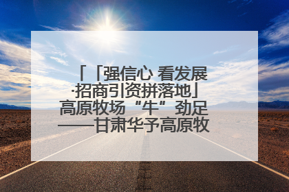 「强信心 看发展·招商引资拼落地」高原牧场“牛”劲足——甘肃华予高原牧场高标准奶牛肉牛养殖项目一线见闻