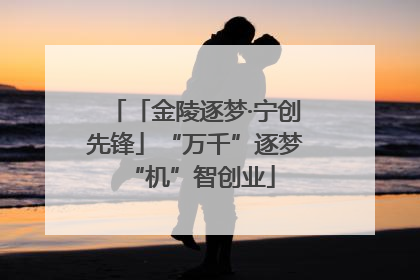 「金陵逐梦·宁创先锋」“万千”逐梦 “机”智创业