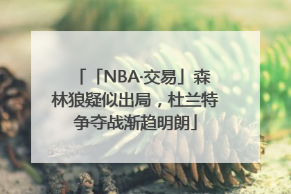 「NBA·交易」森林狼疑似出局，杜兰特争夺战渐趋明朗