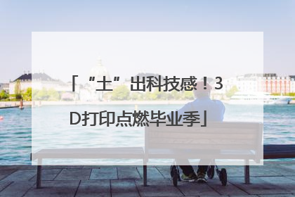 “土”出科技感！3D打印点燃毕业季