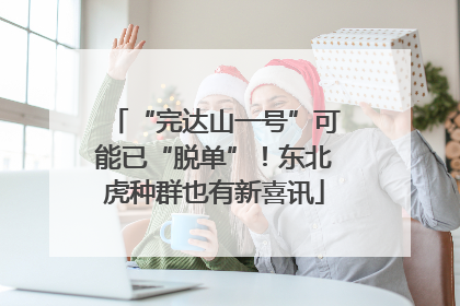 “完达山一号”可能已“脱单”！东北虎种群也有新喜讯