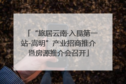 “旅居云南·入昆第一站-嵩明”产业招商推介暨房源推介会召开