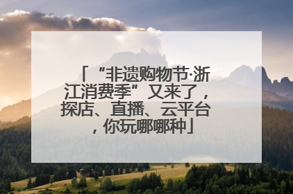 “非遗购物节·浙江消费季”又来了，探店、直播、云平台，你玩哪哪种