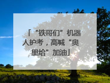 “铁哥们”机器人护考，高喊“奥里给”加油