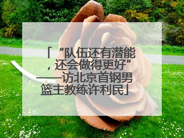 “队伍还有潜能，还会做得更好”——访北京首钢男篮主教练许利民
