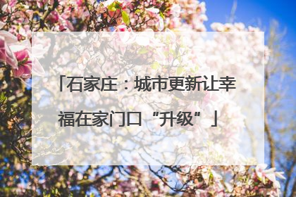 石家庄：城市更新让幸福在家门口“升级”