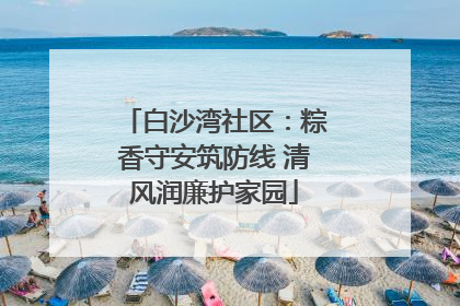 白沙湾社区：粽香守安筑防线 清风润廉护家园