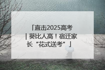 直击2025高考｜葵比人高！宿迁家长“花式送考”