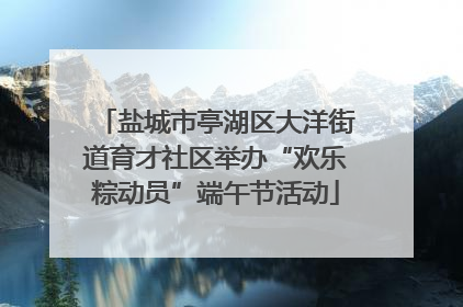 盐城市亭湖区大洋街道育才社区举办“欢乐粽动员”端午节活动