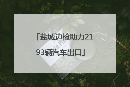盐城边检助力2193辆汽车出口