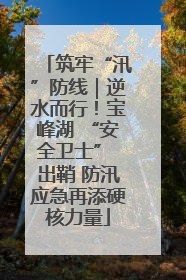 筑牢“汛”防线｜逆水而行！宝峰湖 “安全卫士” 出鞘 防汛应急再添硬核力量