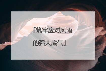 筑牢应对风雨的强大底气