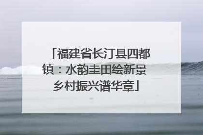 福建省长汀县四都镇：水韵圭田绘新景 乡村振兴谱华章