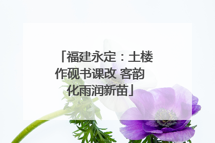 福建永定：土楼作砚书课改 客韵化雨润新苗