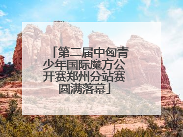 第二届中匈青少年国际魔方公开赛郑州分站赛圆满落幕