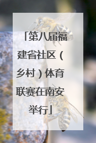 第八届福建省社区（乡村）体育联赛在南安举行
