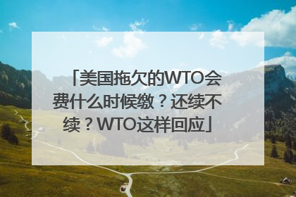 美国拖欠的WTO会费什么时候缴？还续不续？WTO这样回应