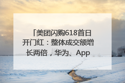 美团闪购618首日开门红：整体成交额增长两倍，华为、Apple、沃尔玛等近800个品牌翻倍增长