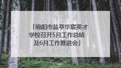 绵阳市盐亭华宸英才学校召开5月工作总结及6月工作推进会