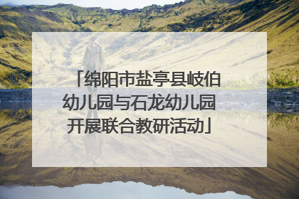 绵阳市盐亭县岐伯幼儿园与石龙幼儿园开展联合教研活动