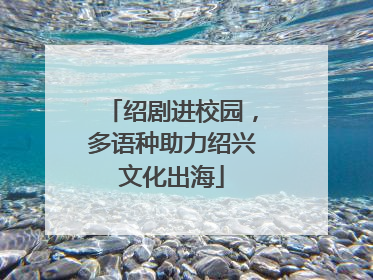 绍剧进校园，多语种助力绍兴文化出海