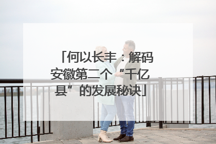 何以长丰：解码安徽第二个“千亿县”的发展秘诀