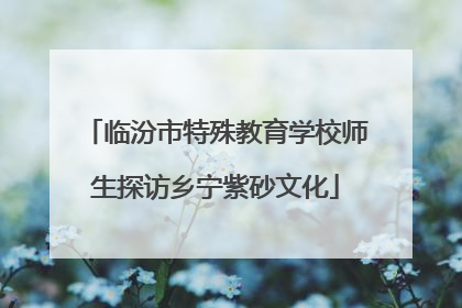 临汾市特殊教育学校师生探访乡宁紫砂文化