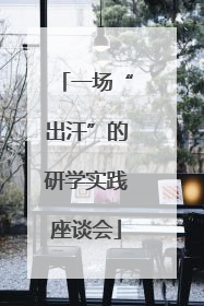 一场“出汗”的研学实践座谈会