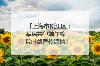 上海市松江区：军民共包端午粽 粽叶飘香传温情