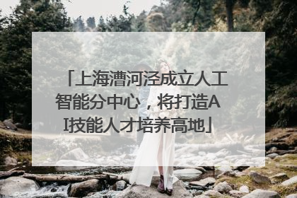 上海漕河泾成立人工智能分中心，将打造AI技能人才培养高地