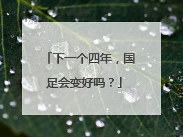 下一个四年，国足会变好吗？