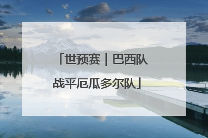 世预赛｜巴西队战平厄瓜多尔队