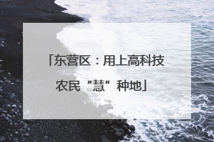 东营区：用上高科技 农民“慧”种地