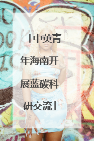 中英青年海南开展蓝碳科研交流