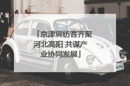 京津冀纺客齐聚河北高阳 共谋产业协同发展