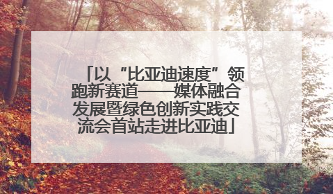 以“比亚迪速度”领跑新赛道——媒体融合发展暨绿色创新实践交流会首站走进比亚迪