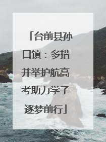 台前县孙口镇：多措并举护航高考助力学子逐梦前行