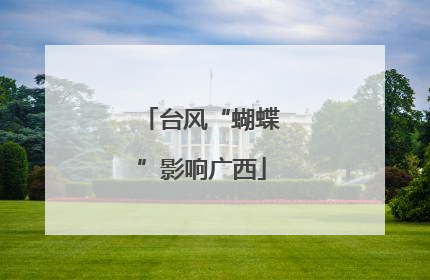 台风“蝴蝶”影响广西