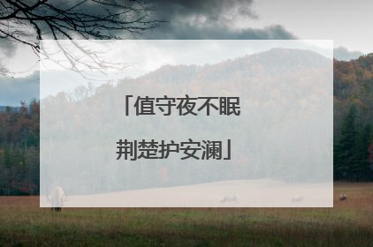 值守夜不眠 荆楚护安澜