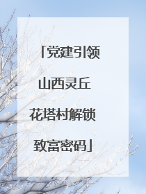 党建引领 山西灵丘花塔村解锁致富密码