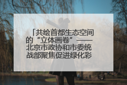 共绘首都生态空间的“立体画卷”——北京市政协和市委统战部聚焦促进绿化彩化美化生态空间建设联合协商议政