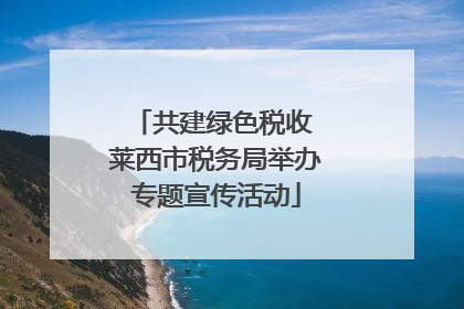 共建绿色税收 莱西市税务局举办专题宣传活动