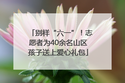 别样“六一”！志愿者为40余名山区孩子送上爱心礼包