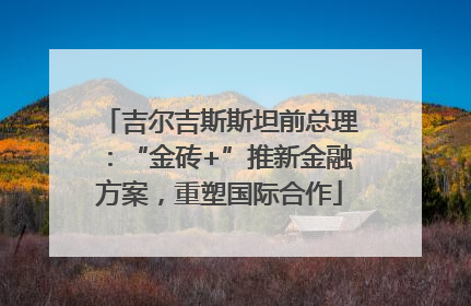 吉尔吉斯斯坦前总理：“金砖+”推新金融方案，重塑国际合作