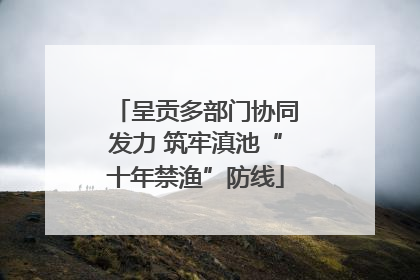 呈贡多部门协同发力 筑牢滇池“十年禁渔”防线