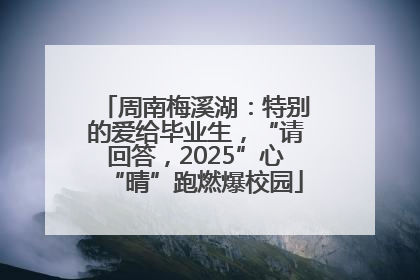 周南梅溪湖：特别的爱给毕业生，“请回答，2025”心“晴”跑燃爆校园
