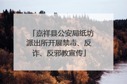 嘉祥县公安局纸坊派出所开展禁毒、反诈、反邪教宣传