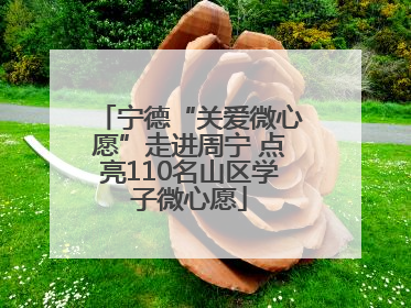 宁德“关爱微心愿”走进周宁 点亮110名山区学子微心愿