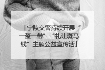 宁陵交警持续开展“一盔一带”“礼让斑马线”主题公益宣传活